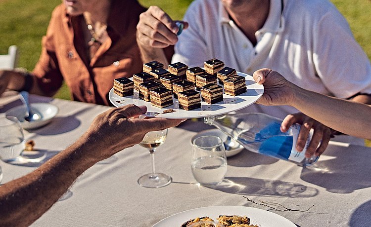 Los postres también fueron obra del chef Jordi Vilà.